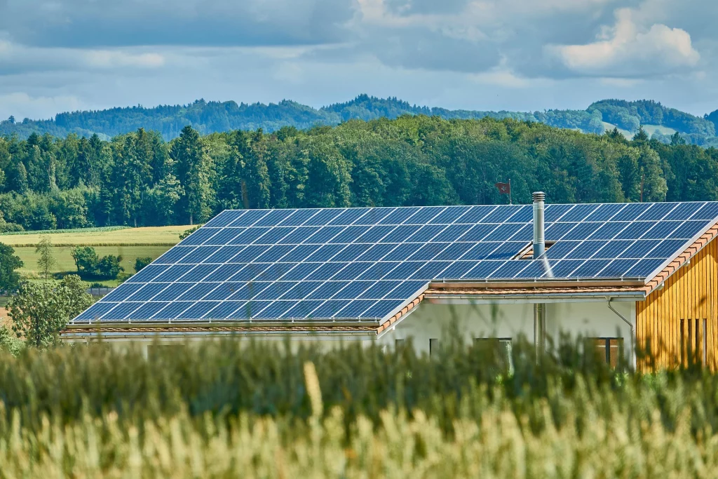 Photovoltaik Anlage auf einem Eigenheim im Landkreis Freising.